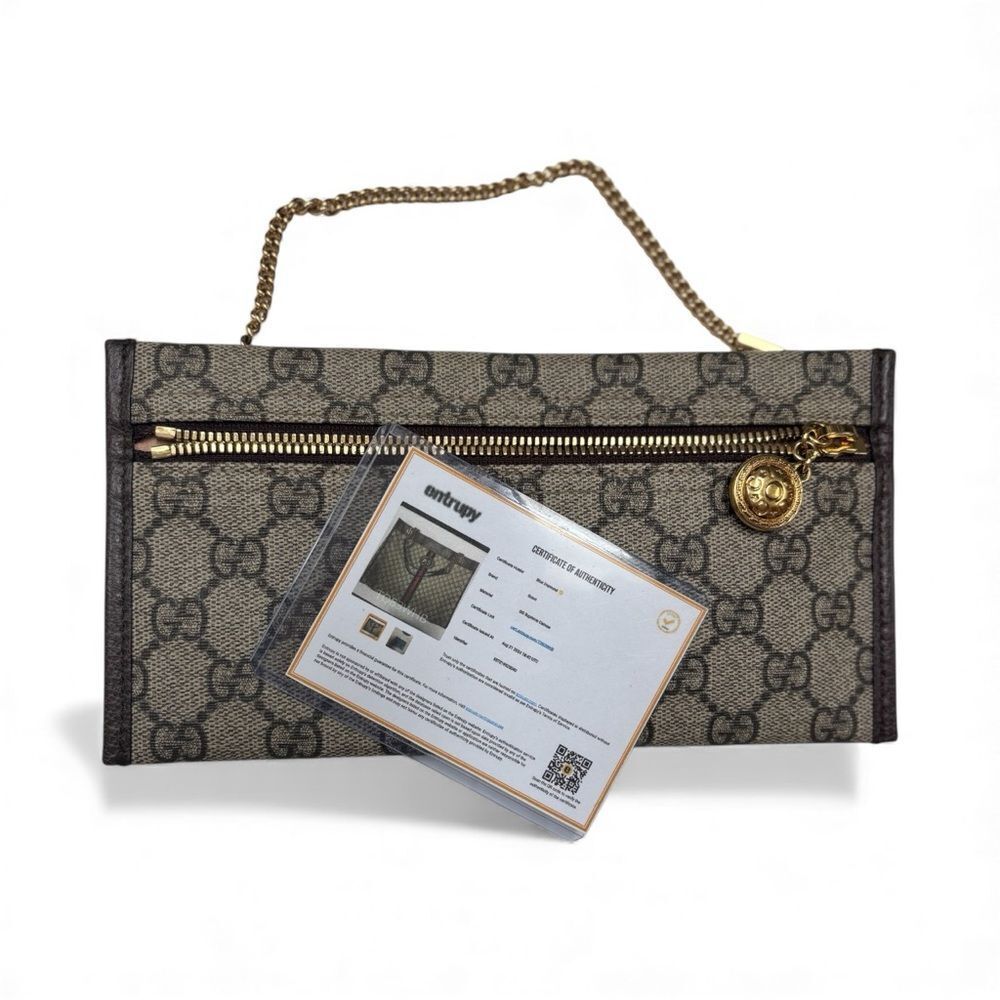 Gucci GG Supreme Monogram Large Rajah Chain Tote Beige - Picture 7 of 10